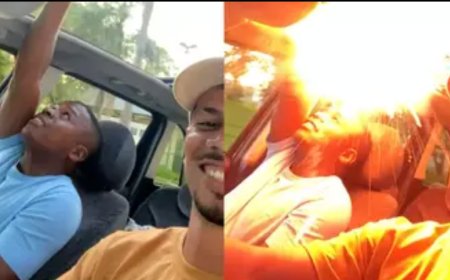 Brincadeira com rojão quase dá errado após explosão dentro de carro; VEJA O VÍDEO