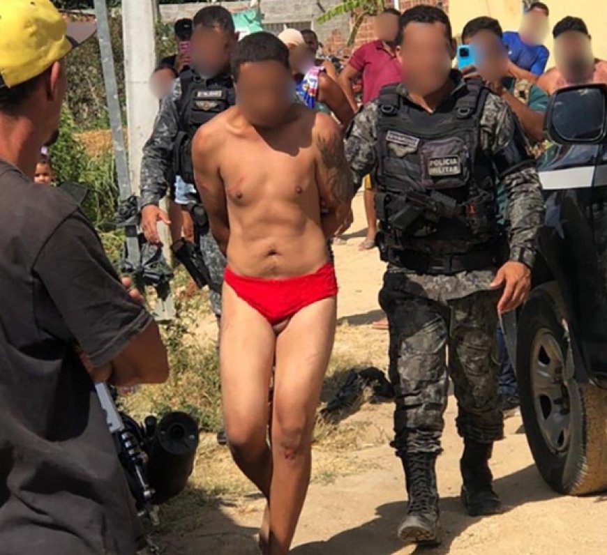 Suspeito de estupro é espancado e forçado a usar calcinha de renda