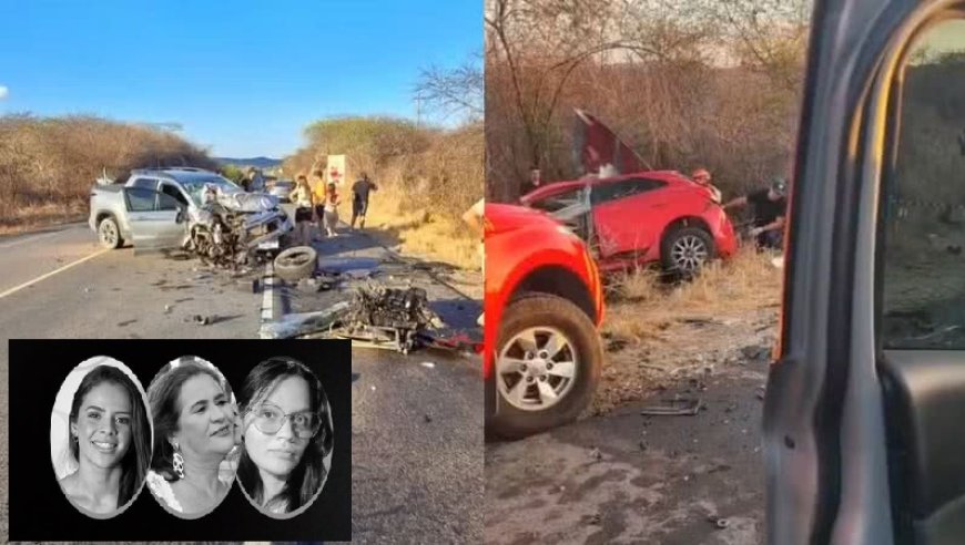 Mãe e filha morrem em grave acidente envolvendo três carros