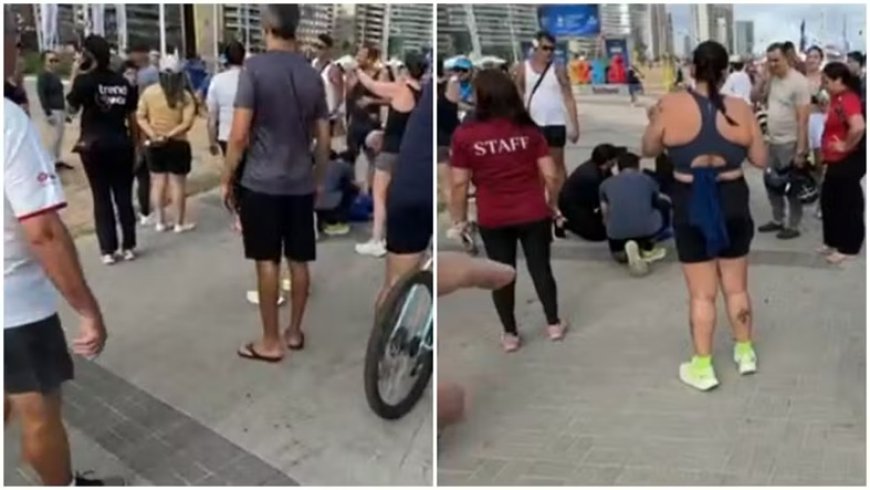 Ciclista que atropelou idosa em Beira Mar disputava racha com colegas