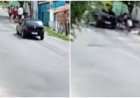 Motorista que atropelou bebê e adolescentes fugiu sem prestar socorro, presta depoimento e é liberado