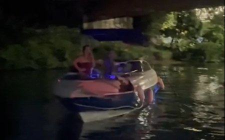 Homem morre após lancha com 7 pessoas bater em pilastra de ponte