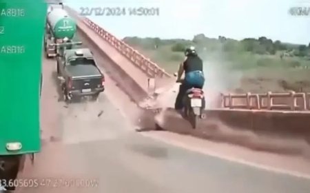 Imagens mostram momento exato em que ponte desaba entre TO e MA