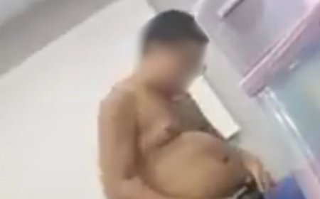 Cena chocante em faculdade: aluno tem surto, fica nu em sala e mobiliza equipe de emergência