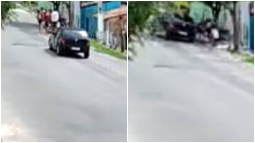 Motorista que atropelou bebê e adolescentes fugiu sem prestar socorro, presta depoimento e é liberado