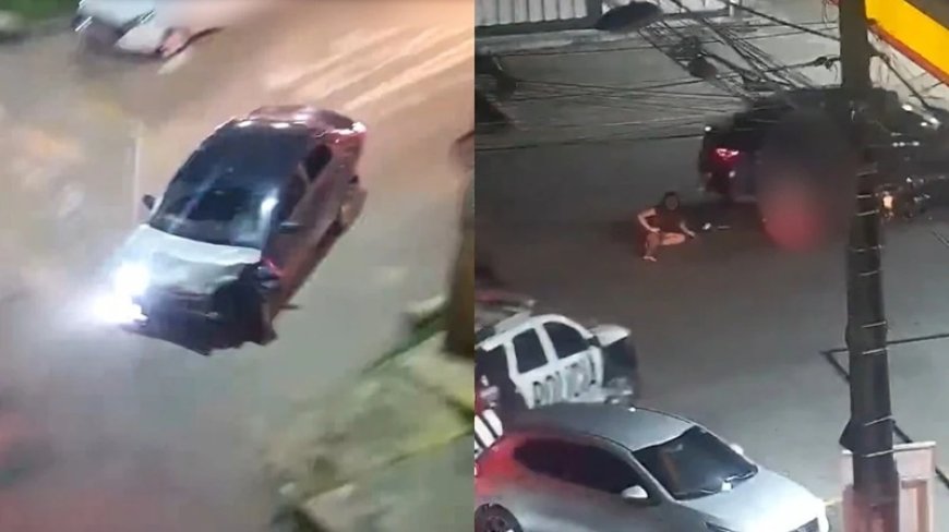 Padrasto usa enteadas como escudo humano em fuga alucinante e meninas saltam de carro para não morrer