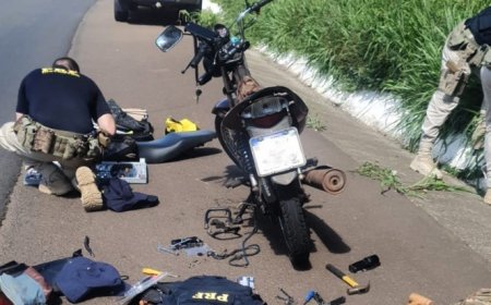Quase 6 quilos de cocaína são encontrados dentro de tanque de moto