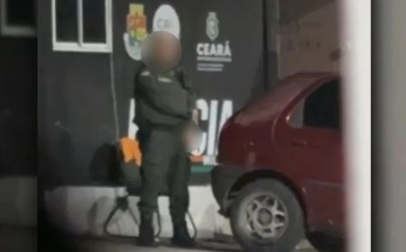 PM é flagrado se masturbando em frente à base policial: “Safadeza”