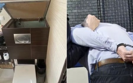 Homem é encontrado em caixa de descarga após tentar fugir da polícia