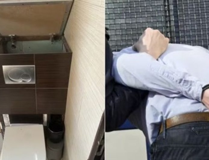 Homem é encontrado em caixa de descarga após tentar fugir da polícia