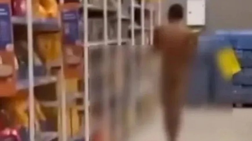 Totalmente nu, homem invade shopping, furta cerveja e acaba preso