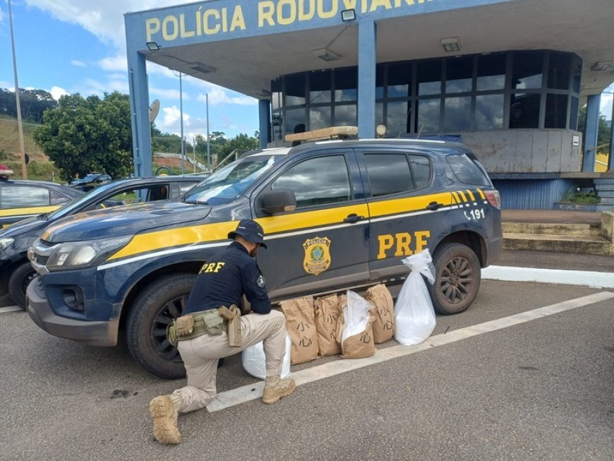 PRF prende homem e apreende cocaína avaliada em mais de R$ 12 milhões na BR-381