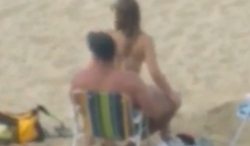 Casal é flagrado em cena picante na praia ‘Canto dos Amores’