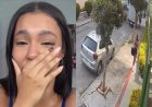 Influenciadora é perseguida por homem se tocando