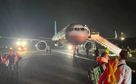 Invasor morre após ser atingido por avião em decolagem; motor da aeronave pegou fogo
