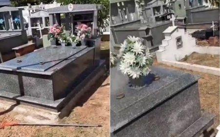 Pelo menos 21 crucifixos de bronze são furtados de jazigos em cemitério