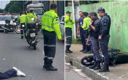 IMAGENS FORTES! Carreta esmaga cabeça de motociclista em acidente