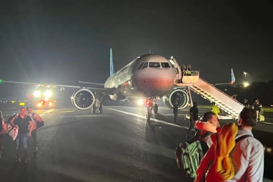 Invasor morre após ser atingido por avião em decolagem; motor da aeronave pegou fogo