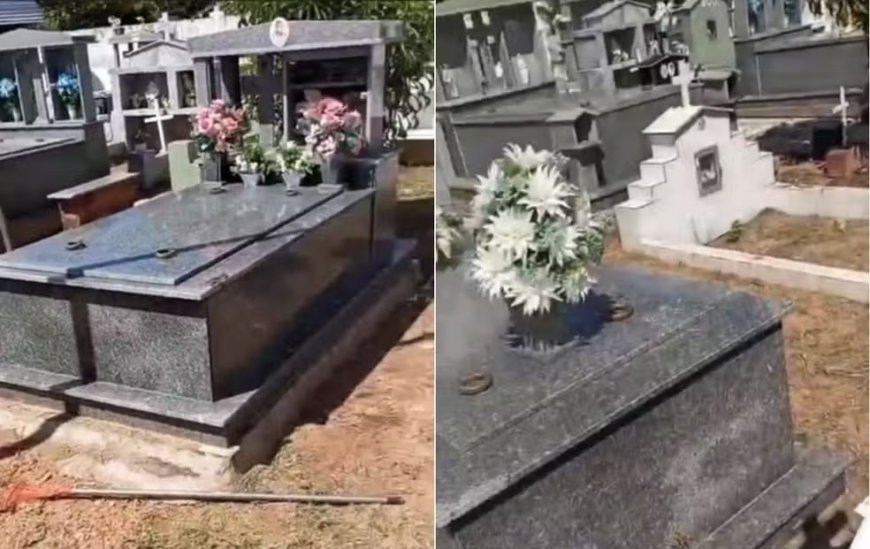 Pelo menos 21 crucifixos de bronze são furtados de jazigos em cemitério
