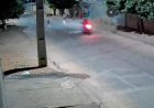 Mãe é atingida por motocicleta ao salvar filho de atropelamento