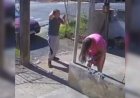 VÍDEO: Mulher dá à luz no quintal de casa e parto é registrado por câmeras de segurança
