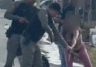 Mulher é flagrada com pistola escondida nas partes íntimas durante abordagem policial