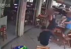 VÍDEO: Ladrão se dá mal e morre ao tentar assaltar policiais à paisana em restaurante