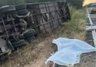 Ônibus de delegação de basquete capota e deixa 7 mortos e dezenas de feridos