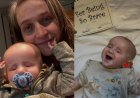 Mãe estranha que bebê nunca abre os olhos e descobre condição raríssima após o parto