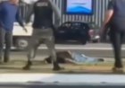 Vídeo flagra momento em que motoristas socos e causam tumulto em avenida