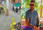 Execução brutal: homens armados invadem bar, caçam cliente até banheiro e o matam com vários tiros