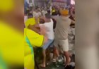 Briga generalizada após jogo do Brasil tem socos e voadora no RJ