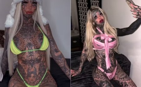 Australiana supertatuada viaja ao exterior, incluindo o Brasil, para modificações corporais proibidas no seu país