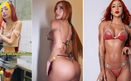 Ruivinha de Marte mostra antes e depois da transformação física e impressiona seguidores