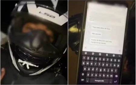 “Não cancela”, diz mulher que pediu moto de app para flagrar traição