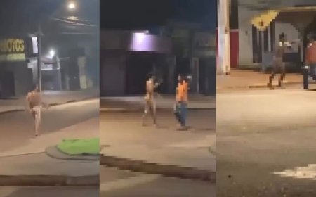 Invasão na madrugada: Homem pelado invade casa, tenta atacar idosa e acaba contido por vizinhos