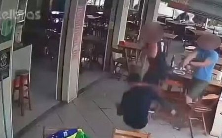 VÍDEO: Ladrão se dá mal e morre ao tentar assaltar policiais à paisana em restaurante
