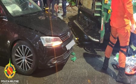 Motorista embriagado bate em caminhão de lixo e atropela gari