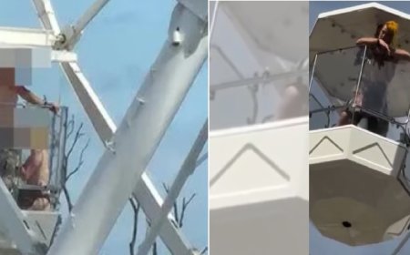 Casal é flagrado fazendo sexo em roda-gigante durante festival
