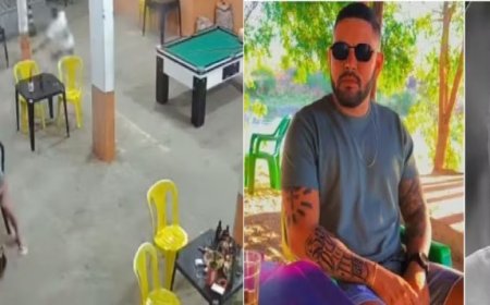 Execução brutal: homens armados invadem bar, caçam cliente até banheiro e o matam com vários tiros