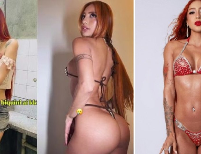Ruivinha de Marte mostra antes e depois da transformação física e impressiona seguidores