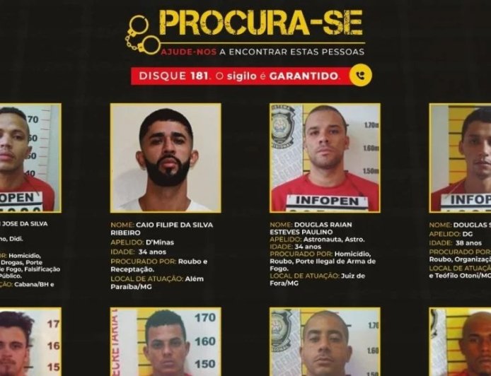 Minas atualiza lista com 12 procurados do crime organizado; veja quem são