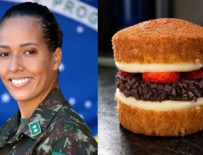Confeiteira deixa carreira militar, aposta no X-Cake e vende dezenas de ‘hambúrgueres doces’ por dia