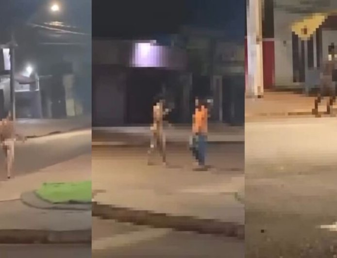 Invasão na madrugada: Homem pelado invade casa, tenta atacar idosa e acaba contido por vizinhos