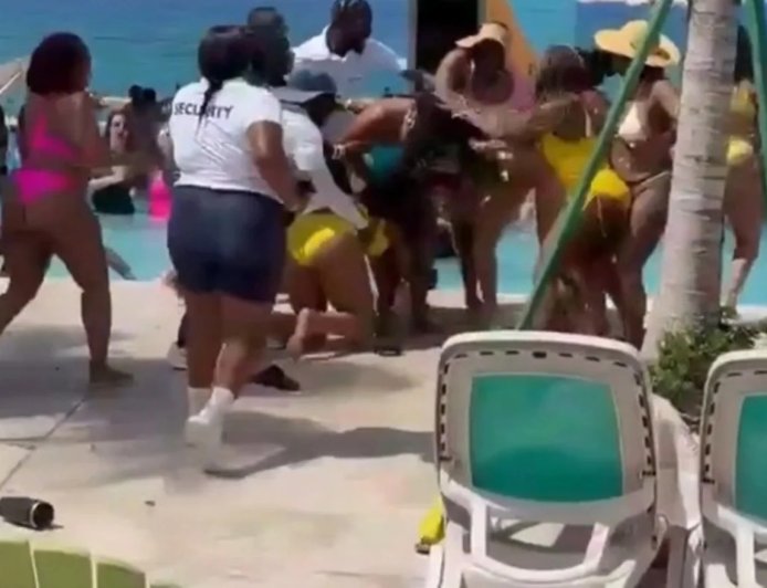 Socos, puxões de cabelo e desmaio: confusão toma conta de clube de luxo nas Bahamas