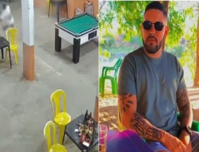 Execução brutal: homens armados invadem bar, caçam cliente até banheiro e o matam com vários tiros