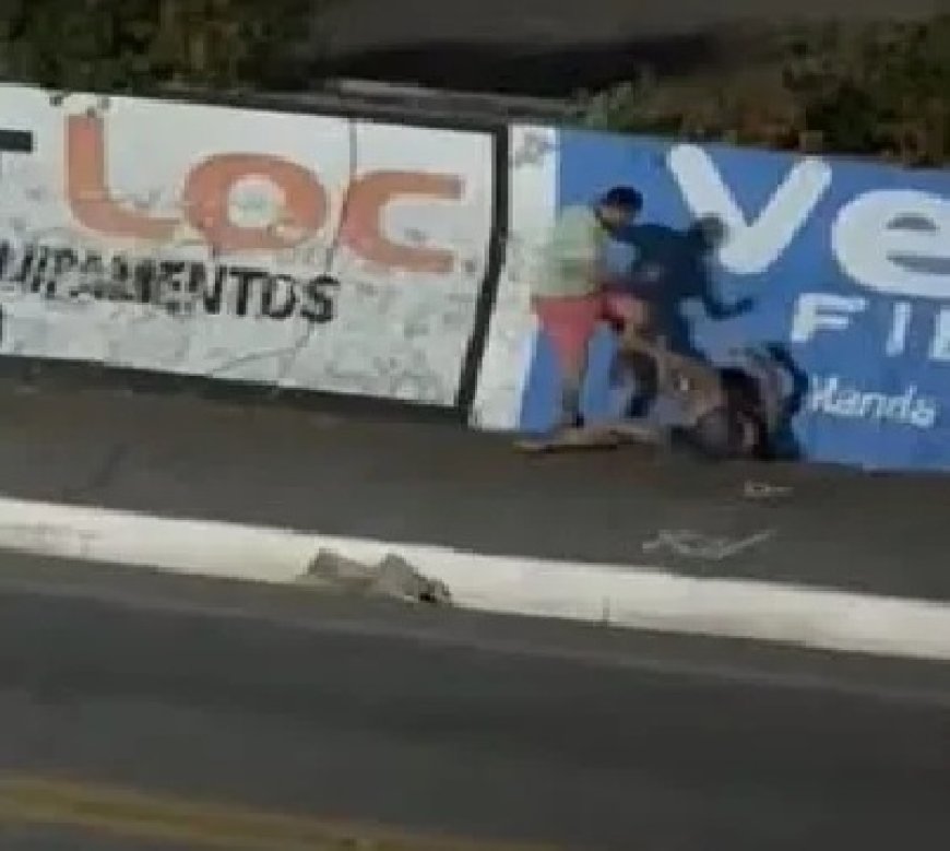 Homem é preso após espancar mulher com socos e chutes em avenida no interior do Ceará