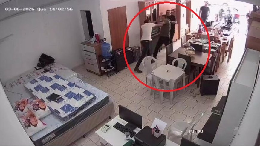 Vídeo: prefeito é flagrado agredindo vereador em loja de móveis