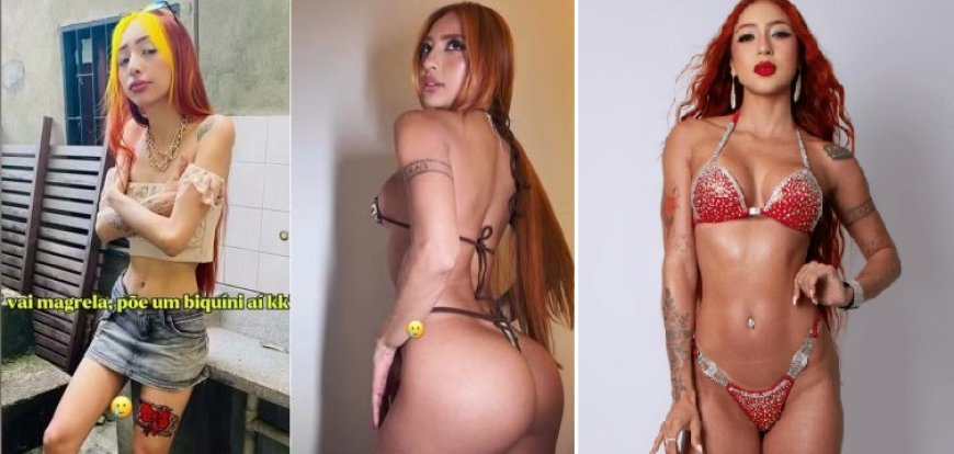 Ruivinha de Marte mostra antes e depois da transformação física e impressiona seguidores