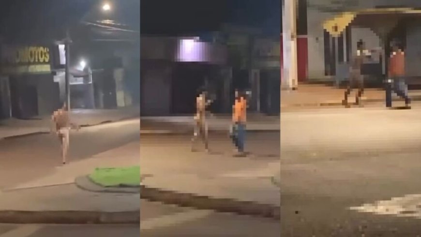 Invasão na madrugada: Homem pelado invade casa, tenta atacar idosa e acaba contido por vizinhos